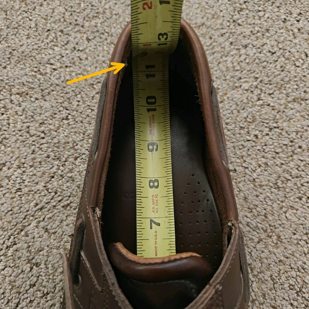 Allen Edmonds Eastport Mens Brown Leather Boat Shoes 10.5 Moccasin 9161